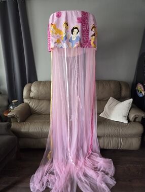 Vintage Disney Princess Pink Canopy Bed Net